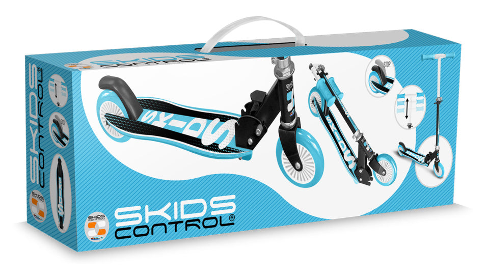 Skids control Vouwstep voetrem junior blauw zwart