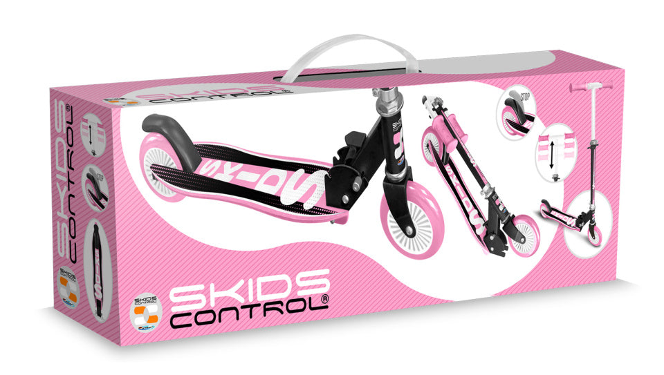 Skids control Vouwstep voetrem junior roze zwart