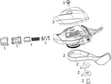 Sram duimversteller xx1 eagle single click trigger xx1 eagle 12sp lunar grey
