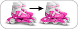 Mattel 2-in-1 Skates Hardboot Verstelbaar Roze Wit maat 27-30