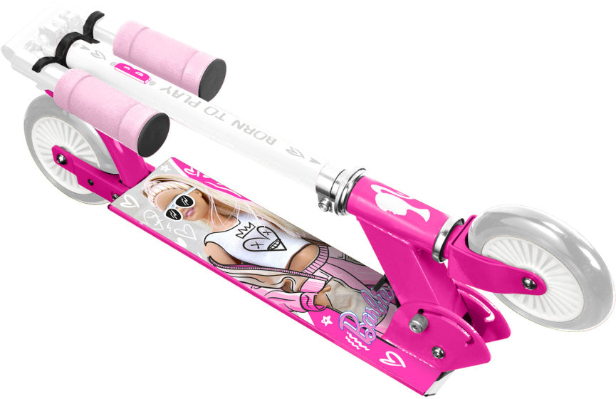 Mattel 2-wiel Kinderstep Opvouwbaar Voetrem Roze