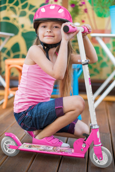 Mattel 2-wiel Kinderstep Opvouwbaar Voetrem Roze
