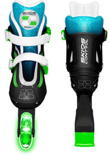 inline skates hardboot verstelbaar zwart maat 30-33