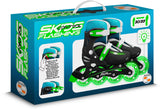 inline skates hardboot verstelbaar zwart maat 30-33