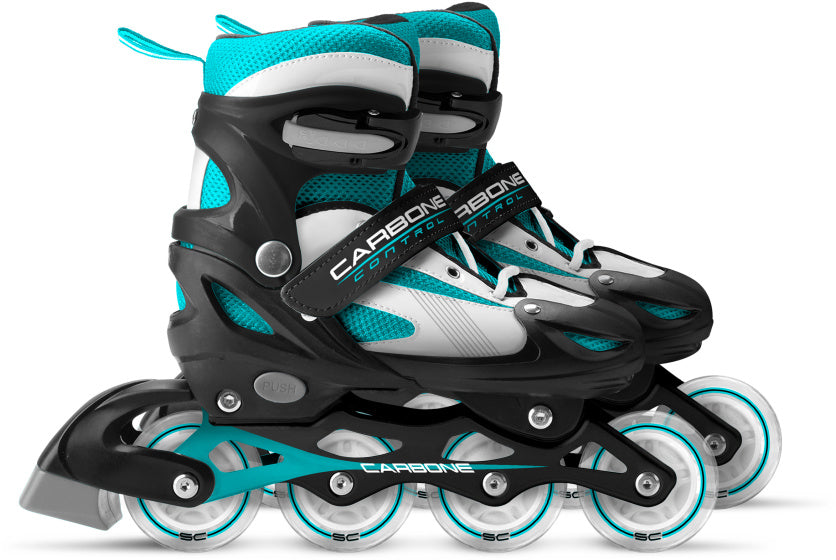 Skids control - Carbone inline skates semi-softboot verstelbaar zwart maat 34-37