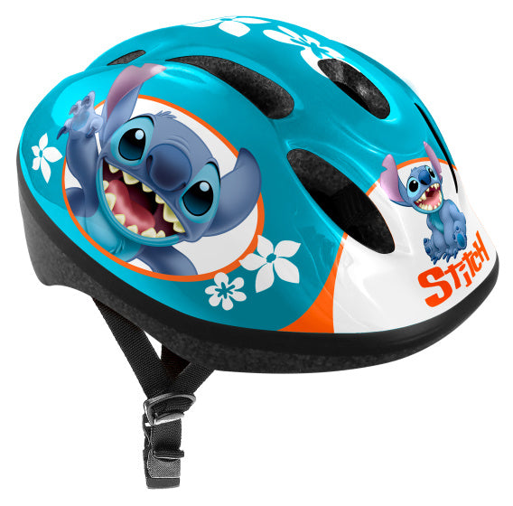 Disney stitch fietshelm verstelbaar petrolblauw maat 52-56 cm (s)