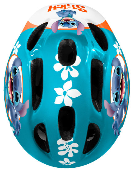 Disney stitch fietshelm verstelbaar petrolblauw maat 52-56 cm (s)