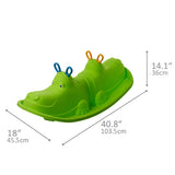 Starplay Hippo Schommelwip voor 1 tot 3 Kinderen 103 cm Groen
