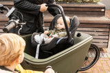 Steco mini mee maxi cosi adapter voor de bakfiets mat zwart