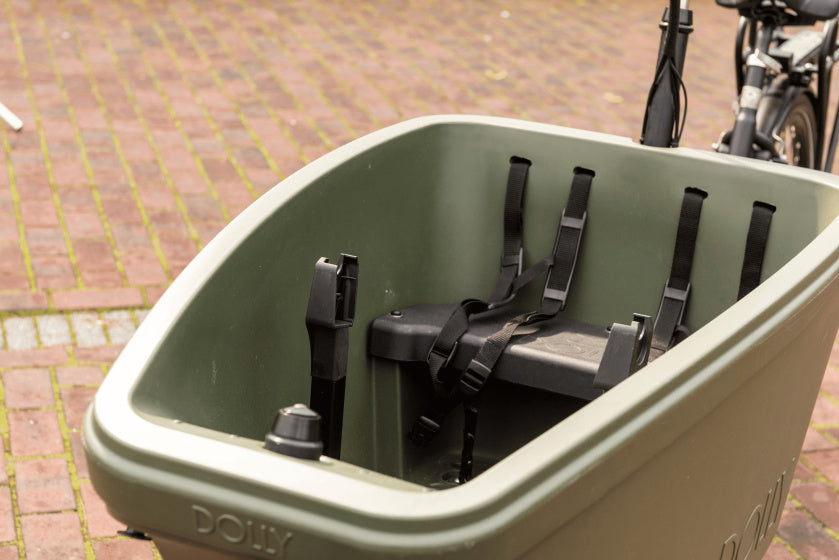 Steco mini mee maxi cosi adapter voor de bakfiets mat zwart