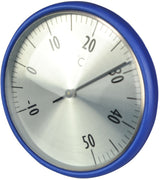 Summer fun Thermometer boei RVS blauw