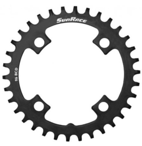 SunRace blad 32t 4-arm 96 zwart narrow wide staal