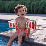 Ocean stripes | rood witte zwembandjes 2-6 jaar