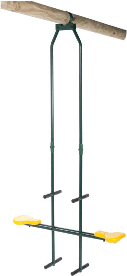 SwingKing Duoschommel 99 x 23,5 cm Staal Groen Geel