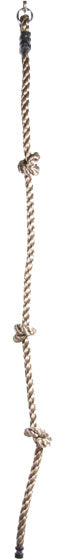 SwingKing Klimtouw met 3 Knopen en 1 Ring 180 cm Naturel