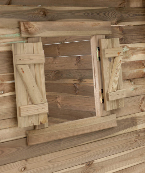 SwingKing Louise Houten Speelhuisje 120 x 120 x 160 cm Naturel