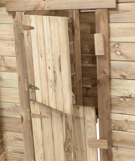 SwingKing Louise Houten Speelhuisje 120 x 120 x 160 cm Naturel