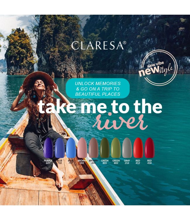 Claresa uv led gellak 5ml green 802 take me to the river