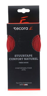 Tecora  e stuurlint confort naturel, ø2,5x30mm, 1.8m, rood