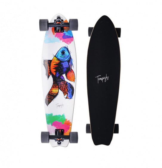 Tempish Longboard fish 82,5 x 21,5 cm wit zwart