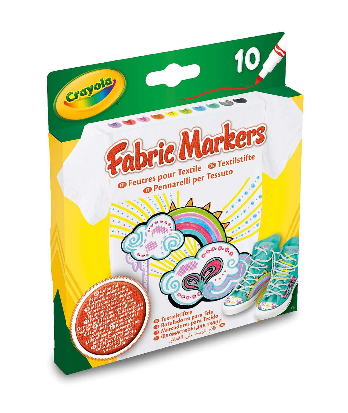 Crayola 10 textielstiften
