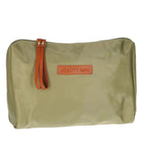 Traveller toilettas beauty bag groen bruin 30cm x 20cm