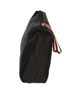 Traveller toilettas beauty bag zwart bruin 30cm x 20cm