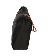 Traveller toilettas beautybag zwart bruin 30cm x 20cm