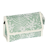 Traveller spiegeltas bladeren groen wit 16.5cm x 11cm