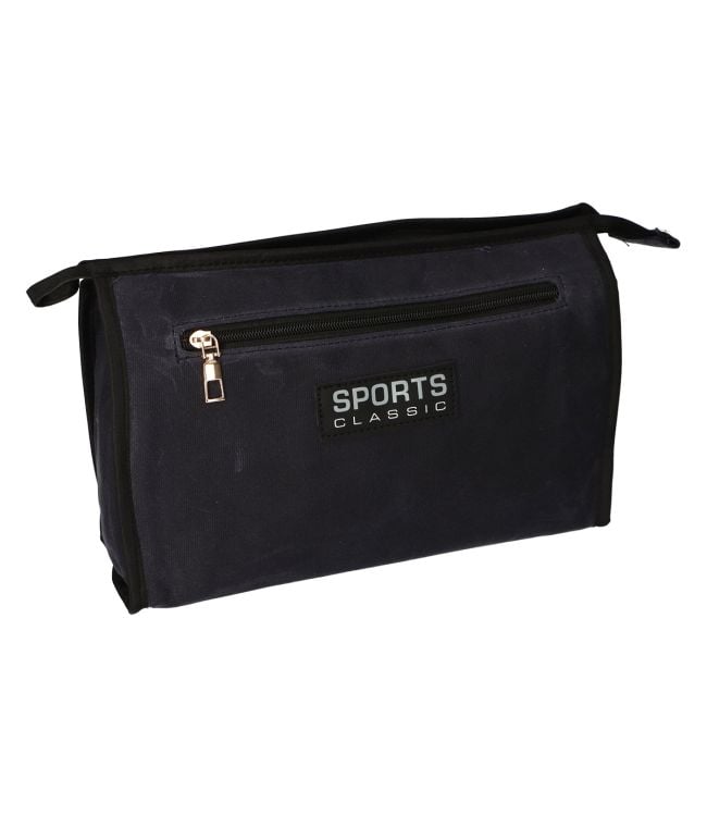 Traveller toilettas sports classic military blauw paars 30cm x 24cm