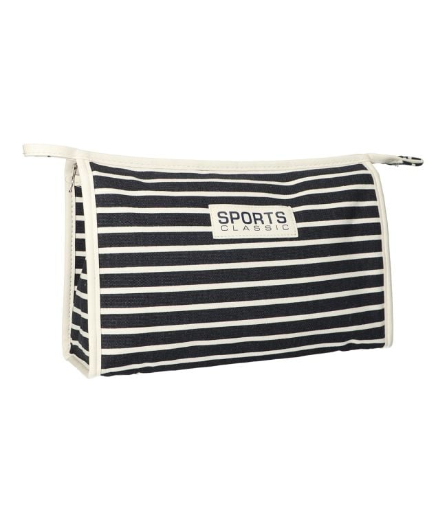 Traveller toilettas stripe blauw sports classic 30x20cm