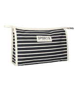 Traveller toilettas stripe blauw sports classic 30x20cm