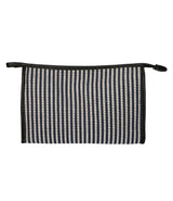 Traveller toilettas stripe blauw creme 30x20cm