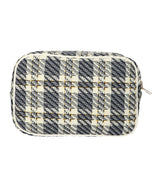 Traveller toilettas box tweed ruit 26x16cm