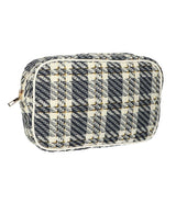 Traveller toilettas box tweed ruit 26x16cm