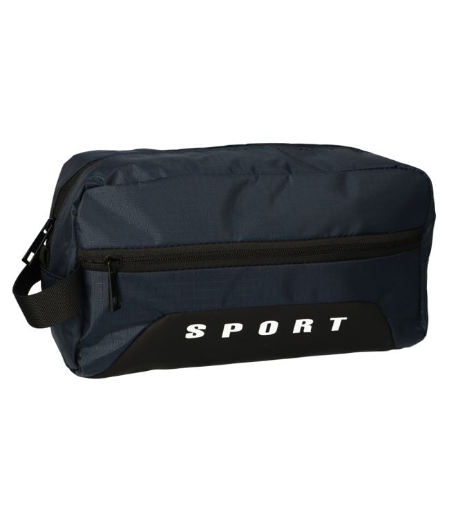 Traveller toilettas sports box blauw 30x19.5cm