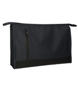 Traveller toilettas rubberen bodem zwart 35x24cm