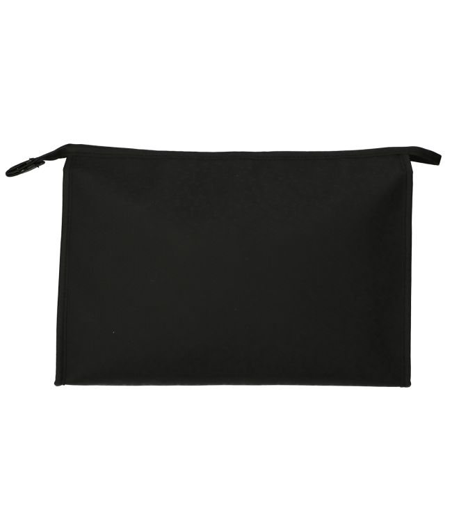 Traveller toilettas rits horizontaal zwart 35x24 cm