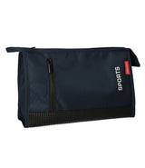 Traveller toilettas rubber blauw 30x19,5cm