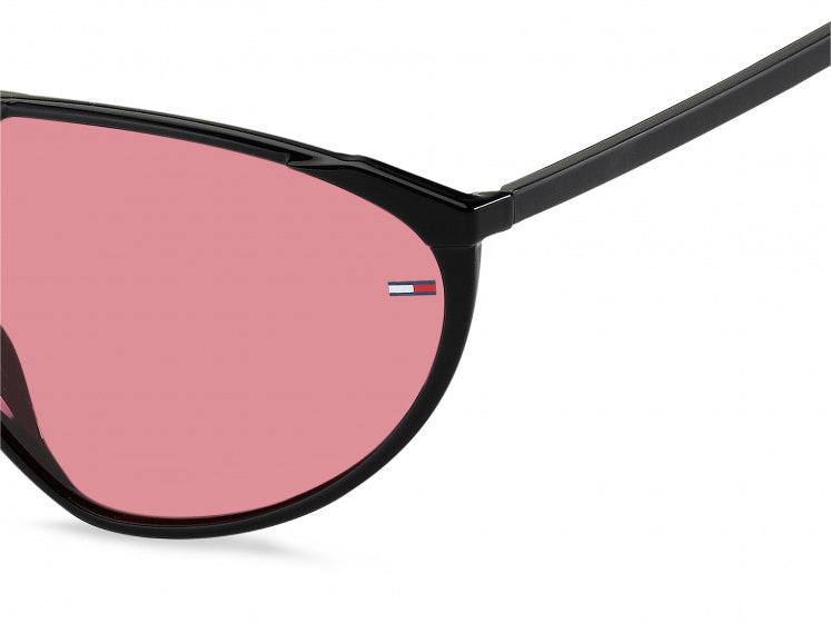 Tommy hilfiger Zonnebril 0027 S unisex cat.3 nylon zwart roze