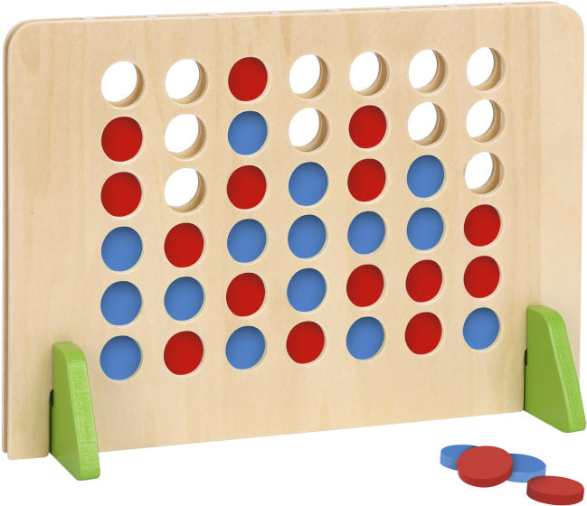 Tooky toy Vier Op Een Rij Educatief Houten Speelgoed 45-delig