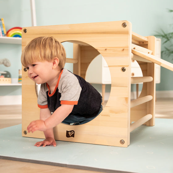 Tp toys Active-Tots Klimkubus Houten Klimrek vanaf 12 Maanden