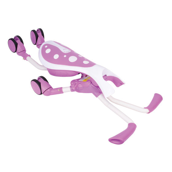 The bugs scramblebug bubblegum loopfiets met 4 wielen junior roze wit