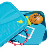 Swingball first basketbalpaal met all surface basis blauw rood