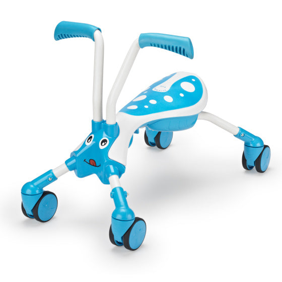 The bugs scramblebug tide loopfiets met 4 wielen junior blauw wit