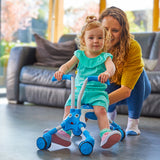 The bugs scramblebug tide loopfiets met 4 wielen junior blauw wit