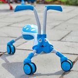 The bugs scramblebug tide loopfiets met 4 wielen junior blauw wit