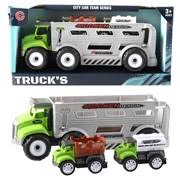 Jonotoys speelgoedvrachtwagen met 2 auto apos;s