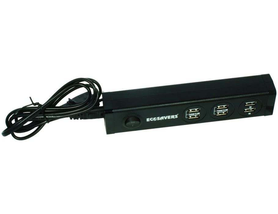 Ecosavers slimme usb oplader 6 uitgangen