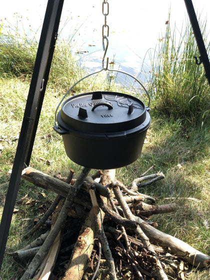 Valhal Dutch Oven Braadpan Gietijzer zonder pootjes 8 L